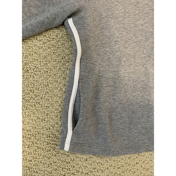 Rafaella Petites Activewear Jacket Size Large Full Zip Heather Gray White Trim - Picture 8 of 11